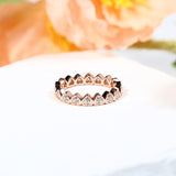 Heart Shape Ring S925 10K 14K 18K Moissanite Diamond D Color Proposal Engagement Wedding Banquet Band Premium Gift Bezel Setting