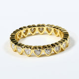 Heart Shape Ring S925 10K 14K 18K Moissanite Diamond D Color Proposal Engagement Wedding Banquet Band Premium Gift Bezel Setting