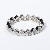 Heart Shape Ring S925 10K 14K 18K Moissanite Diamond D Color Proposal Engagement Wedding Banquet Band Premium Gift Bezel Setting