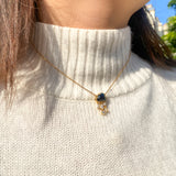 Light Luxury Design Blue Cloud Pendant Elegant Niche Collarbone Chain S925 / 10K / 14K / 18K Stylish & Sweet Necklace Women Exclusive Christmas Gift Allergy Resistant