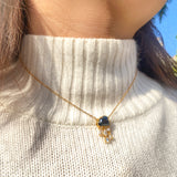Light Luxury Design Blue Cloud Pendant Elegant Niche Collarbone Chain S925 / 10K / 14K / 18K Stylish & Sweet Necklace Women Exclusive Christmas Gift Allergy Resistant