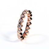 Heart Shape Ring S925 10K 14K 18K Moissanite Diamond D Color Proposal Engagement Wedding Banquet Band Premium Gift Bezel Setting