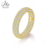 Luxury 925 Silver Moissanite Round Cut VVS1 Ring in Various Styles Jewelry for Women’s Engagement Wedding or Anniversary Gifts