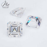 Luxury Multicolor Moissanite Gemstones  Asscher Cut Loose Diamonds  Perfect for Rings Earrings & Pendant Making