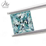Moissanite Stone Moissanite Stone 0.35ct-5ct Colorful VVS1 Princess Shape Excellent Beads For Women's Jewelery Diamond Ring