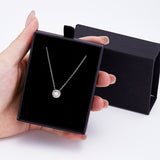 Moissanite  Pendant Luxury 1 Carat VVS1 Rose Gold K Red Color Necklace Clavicle Chain GRA Certified Lab Diamond Women Charms