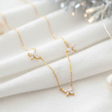 Butterfly Necklace with2.4CT D Color Marquise Cut Moissanite S925 Plated White Yellow Rose Gold Chain Engagement Chrisrmas Daily