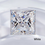 Moissanite Stone Moissanite Stone 0.35ct-5ct Colorful VVS1 Princess Shape Excellent Beads For Women's Jewelery Diamond Ring