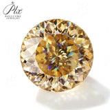 Moissanite Loose Stone Multicolor Primary Color Round Shape Hundred Sided Cut with GRA Certificate Jewelry Rings Earrings Making