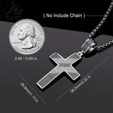 Dazzling Moissanite Hip-hop Cross Necklace - Hypoallergenic Choice for Easter Gifting to Family For Both Men and Women