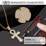 Hypoallergenic 925 Silver Moissanite Cross Necklace - Perfect Birthday Gift for Faithful Friends