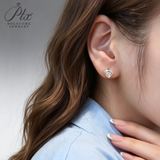 Exquisite Lab Grown Diamond Earrings New Arrival Design 10K/14K/18K Solid Yellow Gold Heart Cut 2ct DEF VVS Minimalist Stud Earrings for Women Hypoallergenic for Daily Wear Factory Direct Supply