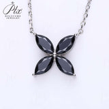 Horseshoe Clover Plated Moissanite Earrings & Necklace - Classic Design Daily Wear Hypoallergenic Ideal Gift