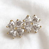 2.4ct Heart Cut Moissanite Earrings White Gold Yellow Gold Romantic Fine Jewelry Gift for Her Valentine Wedding Anniversary