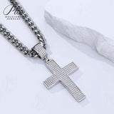 Dazzling Moissanite Hip-hop Cross Necklace - Hypoallergenic Choice for Easter Gifting to Family For Both Men and Women