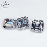 Luxury Multicolor Moissanite Gemstones  Asscher Cut Loose Diamonds  Perfect for Rings Earrings & Pendant Making