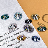 Sparkling Multicolor Moissanite Oval Cut 8Hearts 8Arrows Brilliant Facets Exquisite Loose Gemstones for Jewelry Crafting