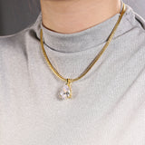 8-16 CT Custom Necklace Pear Cut Moissanite White 925 Sterling Silver Jewelry High-Quality Premium Christmas Gift Hypoallergenic