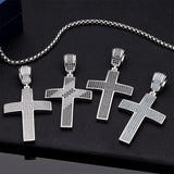 Dazzling Moissanite Hip-hop Cross Necklace - Hypoallergenic Choice for Easter Gifting to Family For Both Men and Women