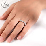 7 Stones Moissanite Stackable Band Ring Women Only Gifts For Festivals And Anniversaries
