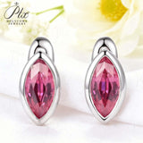 1CT Marquise Earrings D Color Moissanite/Ruby/Colombian 10k 14k S925 Plated Gold Ear Stud for Woman Engagement Christmas Party