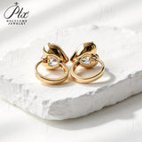 Exquisite Lab Grown Diamond Earrings New Arrival Design 10K/14K/18K Solid Yellow Gold Heart Cut 2ct DEF VVS Minimalist Stud Earrings for Women Hypoallergenic for Daily Wear Factory Direct Supply