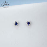 0.8-1.5CT Lab Grown Gemstone Stud Earrings 925 Sterling Silver Material Screw Back Design Suitable for Halloween/Christmas Gifts