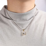 8-16 CT Custom Necklace Pear Cut Moissanite White 925 Sterling Silver Jewelry High-Quality Premium Christmas Gift Hypoallergenic