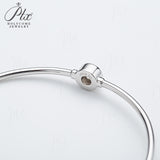 Round Closed Bracelets Set with Moissanite These Bracelets Are Exclusively for Women and Make An Ideal Engagement Gift