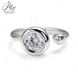Round Shape Bezel Wrap Ring Women Only Gifts For Festivals And Anniversaries