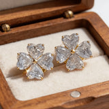 2.4ct Heart Cut Moissanite Earrings White Gold Yellow Gold Romantic Fine Jewelry Gift for Her Valentine Wedding Anniversary