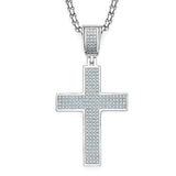 Dazzling Moissanite Hip-hop Cross Necklace - Hypoallergenic Choice for Easter Gifting to Family For Both Men and Women