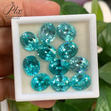 0.34-9.7CT Oval Cut Lab-Grown Paraiba Loose Stones - Ideal DIY Jewelry Making Essential