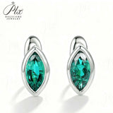 1CT Marquise Earrings D Color Moissanite/Ruby/Colombian 10k 14k S925 Plated Gold Ear Stud for Woman Engagement Christmas Party