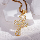 Hypoallergenic 925 Silver Moissanite Cross Necklace - Perfect Birthday Gift for Faithful Friends