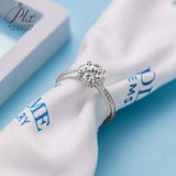 Round Shape Moissanite Petal Half-Eternity Ring Women Only Gifts For Festivals And Anniversaries