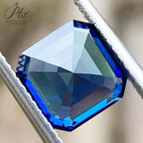 High-Quality 0.08-6.2ct Multi-Size Loose Asscher Lab-Grown Sapphires Anti-Allergy DIY Jewelry Crafting Materials