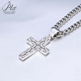 Dazzling Moissanite Hip-hop Cross Necklace - Hypoallergenic Choice for Easter Gifting to Family For Both Men and Women