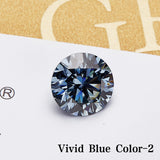 Lab Grown Moissanite Diamond Primary Color VVS1 Clarity Round Shape Brilliant Cut Beads Advanced Jewelry Making Materials