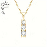 Moissanite Necklace Multiple Styles Available 925 Silver Material High-Quality Sparkling Jewelry Suitable for Banquet Occasions