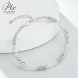 Moissanite Bracelet 3.0mm Round Cut D Color 925 Sterling Silver Birthday Anniversary Gift Charms Pass Diamond Tester 16+3cm