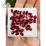 0.21-25.5CT Multi-Size Loose Oval-Shaped Lab-Grown Ruby DIY Exquisite Jewelry Raw Material