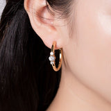 C-shaped Moissanite Earrings Women Only Gifts For Festivals And Anniversaries