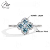 Elegant D VVS1 Color 100% S925 Sterling Silver Moissanite Diamond Ring for Women Engagement Wedding Fine Jewelry Holiday Gifts