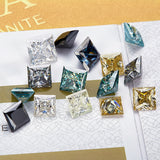 Moissanite Stone Moissanite Stone 0.35ct-5ct Colorful VVS1 Princess Shape Excellent Beads For Women's Jewelery Diamond Ring