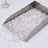 Loose Moissanite Stone Small Size Round Shape 0.8-2.9mm 1 Carat D Color VVS1 Clarity Excellent Cut for Jewelry Making Beads