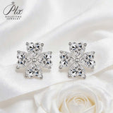 2.4ct Heart Cut Moissanite Earrings White Gold Yellow Gold Romantic Fine Jewelry Gift for Her Valentine Wedding Anniversary