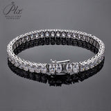 925 Silver 4*6mm Egg-Shaped Tennis Bracelet With D-Color Moissanite Unisex Ideal Gift For Gifting