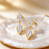 GRA Certificate 6ct Marquise Cut D Color Moissanite Drop Earrings for Women 925 Sterling Silver Stud Earrings with Certificate Unique Fine Jewelry Gift