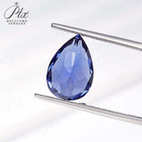 High-Quality Multi-Size Loose Pear Lab-Grown Sapphires Anti-Allergy DIY Jewelry Crafting Materials